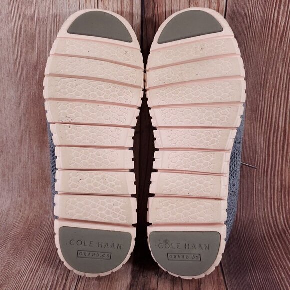 Cole Haan Womens 8.5 B Zerogrand Grand OS Gray Knit Oxford Wingtip Shoes W06727 - Picture 14 of 15